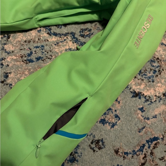 Green DESCENTE Hooded Jacket - Picture 4 of 9